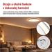 LED nástenné svietidlo ILVI, kruhové 45 W, stmievanie + CCT, čierna + šampanská 8592920157473