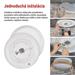 LED nástenné svietidlo ILVI, kruhové 45 W, stmievanie + CCT, drevo 8592920157497