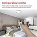 LED nástenné svietidlo ILVI, kruhové 45 W, stmievateľné so zmenou CCT, biela + drevo 8592920157435
