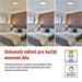 LED nástenné svietidlo ILVI, kruhové 45 W, stmievateľné so zmenou CCT, biela + drevo 8592920157435