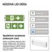 LED Núdzové svietidlo 3W 3H IP65 8592920090640