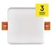 LED panel 100×100, štvorcový vstavaný biely,8W neutr.b.,IP65 8592920068045