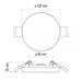 LED panel 100mm, kruhový vstavaný biely, 8W neut. bíla, IP65 8592920067901