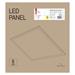 LED panel backlit 60×60, štvorcový vstavaný biely, 34W UGR neut. b. 8592920085523