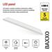 LED panel BAXXO 30×120, obdĺžnikový prisazeny biely, 36W neutr. b. 8592920143186