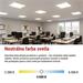 LED panel BAXXO 60×60, štvorcový prisazeny biely, 36W neutr. biela 8592920143124