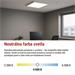 LED panel BAXXO 60×60, štvorcový prisazeny biely, 36W neutr. biela UGR 8592920143148