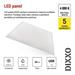 LED panel DIXXO backlit 60×60, štvorcový vstavaný biely, 36W neutrálna b. UGR 8592920152843
