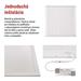 LED panel DIXXO backlit 60×60, štvorcový vstavaný biely, 36W neutrálna b. UGR 8592920152843