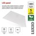 LED panel LUXXO backlit 60×60, štvorcový vstavaný biely, 22W neutrálna b. 8592920152874