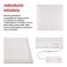 LED panel LUXXO backlit 60×60, štvorcový vstavaný biely, 22W neutrálna b. 8592920152874
