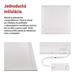 LED panel LUXXO backlit 60×60, štvorcový vstavaný biely, 22W neutrálna b. UGR 8592920152898