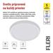 LED prisadené svietidlo FLERI, kruhové 20W, so zmenou CCT 8592920160855