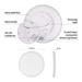 LED prisadené svietidlo FLORI okrúhle, biele, 18W, neutrálna biela 8592920132340