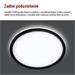 LED prisadené svietidlo FLORI okrúhle, čierné, 18W, neutrálna biela 8592920132425