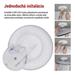LED prisadené svietidlo FLORI okrúhle, čierné, 18W, neutrálna biela 8592920132425