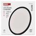 LED prisadené svietidlo FLORI okrúhle, čierné, 18W, neutrálna biela 8592920132425