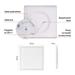 LED prisadené svietidlo FLORI štvorcový, biele, 18W, neutrálna biela 8592920132388