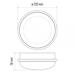 LED prisadené svietidlo, kruhové biele 20W neutrálna b.,IP65 8592920062098