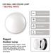 LED prisadené svietidlo, kruhové č/b 14W neutrálna biela 8592920057155