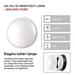 LED prisadené svietidlo, kruhové č/b 14W neutrálna biela 8592920057155