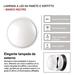 LED prisadené svietidlo, kruhové č/b 14W neutrálna biela 8592920057155