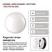 LED prisadené svietidlo, kruhové č/b 14W neutrálna biela 8592920057155