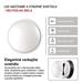 LED prisadené svietidlo, kruhové č/b 14W neutrálna biela 8592920057155