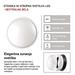 LED prisadené svietidlo, kruhové č/b 14W neutrálna biela 8592920057155