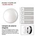 LED prisadené svietidlo, kruhové č/b 14W neutrálna biela 8592920057155