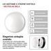 LED prisadené svietidlo, kruhové č/b 14W neutrálna biela 8592920057155
