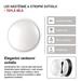 LED prisadené svietidlo, kruhové čierna/biela 14W teplá b. 8592920057117