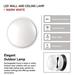 LED prisadené svietidlo, kruhové čierna/biela 14W teplá b. 8592920057117