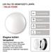 LED prisadené svietidlo, kruhové čierna/biela 14W teplá b. 8592920057117