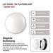 LED prisadené svietidlo, kruhové čierna/biela 14W teplá b. 8592920057117