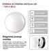 LED prisadené svietidlo, kruhové čierna/biela 14W teplá b. 8592920057117