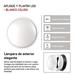 LED prisadené svietidlo, kruhové čierna/biela 14W teplá b. 8592920057117
