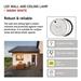 LED prisadené svietidlo, kruhové čierna/biela 14W teplá b. 8592920057117