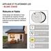 LED prisadené svietidlo, kruhové čierna/biela 14W teplá b. 8592920057117