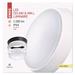 LED prisadené svietidlo, kruhové čierna/biela 14W teplá b. 8592920057117