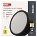LED prisadené svietidlo, kruhové, čierne, 12,5W, CCT 8592920109410