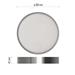 LED prisadené svietidlo, kruhové, strieborné, 28,5W, CCT 8592920109434