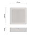 LED prisadené svietidlo RUBIC, štvorcové, biele, 18W, neutrálna biela 8592920108338
