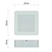 LED prisadené svietidlo RUBIC, štvorcové, biele, 9W, neutrálna biela 8592920108369