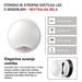 LED prisadené svietidlo s pohyb. senz., kruhové č/b 14W n.b. 8592920057179