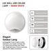 LED prisadené svietidlo s pohyb. senz., kruhové č/b 14W t.b. 8592920057131