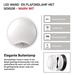 LED prisadené svietidlo s pohyb. senz., kruhové č/b 14W t.b. 8592920057131