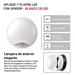LED prisadené svietidlo s pohyb. senz., kruhové č/b 14W t.b. 8592920057131