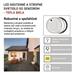 LED prisadené svietidlo s pohyb. senz., kruhové č/b 14W t.b. 8592920057131