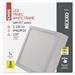 LED prisadené svietidlo, štvorec, biele, 12,5W, CCT 8592920109243